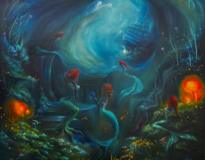 Down in the Sea 60”x48”